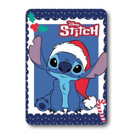 Lilo & Stitch Fleecedeken – Kersteditie – 100 x 140 cm – 100% Polyester