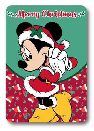 Minnie Mouse Fleecedeken – Kersteditie – 100 x 140 cm – 100% Polyester