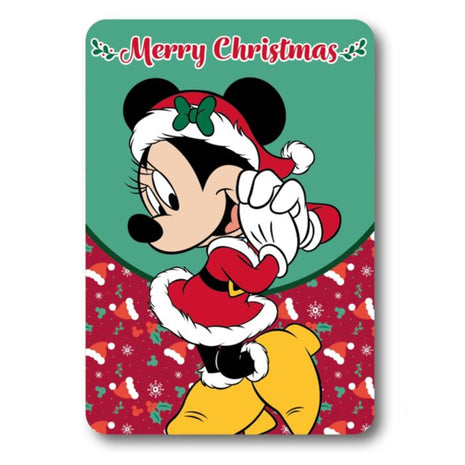 Minnie Mouse Fleecedeken – Kersteditie – 100 x 140 cm – 100% Polyester