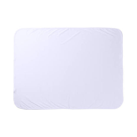 Baby deken wit 101 x 76 cm voor sublimatie
