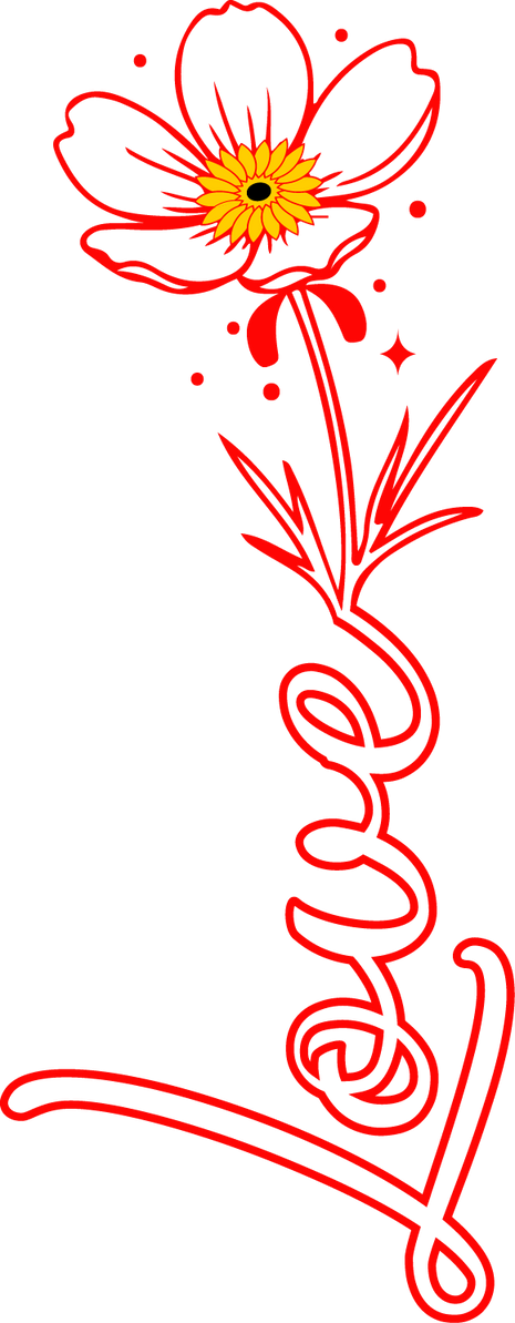 Dtf Print Love Bloem