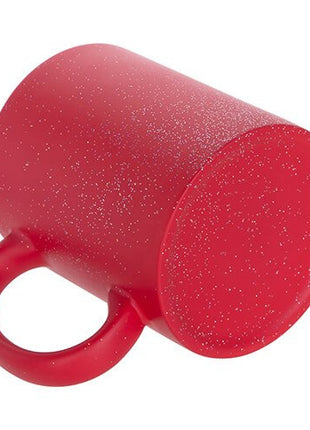 330ml (11oz) Magische Mok Mat Rood Glitter voor sublimatie