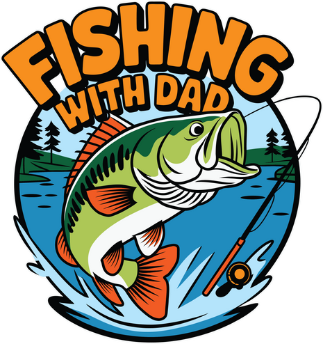 Dtf Print Fishing With Dad