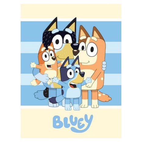 Bluey Fleecedeken – Familie Design – 100 x 140 cm