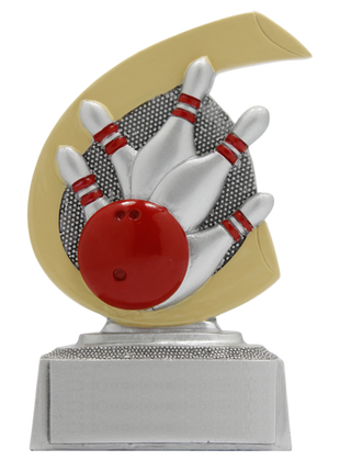 Bowling Trofee – Sportprijs met Bowlingbal en Kegels