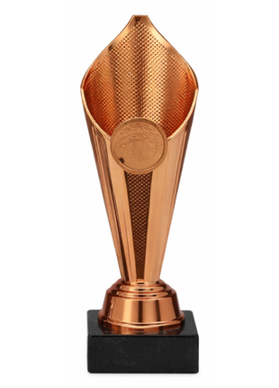 Bronzen klassieke sportbeker van 20 cm met sublimatieplaatje voor gepersonaliseerde trofeeën