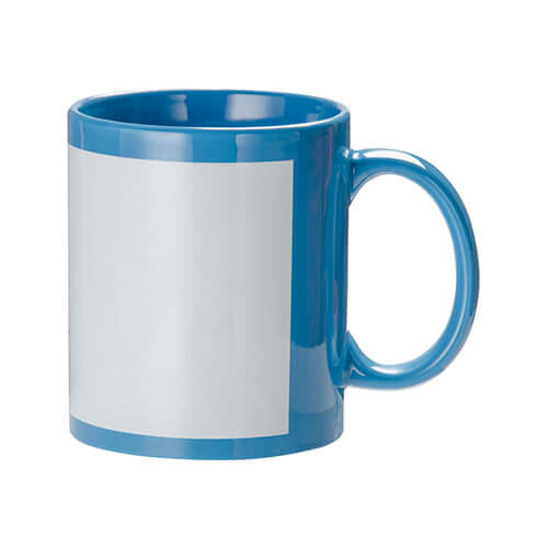 330ml (11oz) Mok met Frame Blauw voor sublimatie