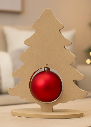 Kerstboom met Opening voor Kerstbal – MDF 9 mm | DIY Houten Kerstdecoratie | Zonder Bal