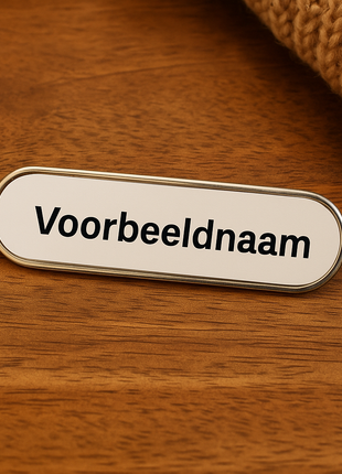 Rechthoekig metalen naamplaatje afgeronde hoeken voor sublimatie