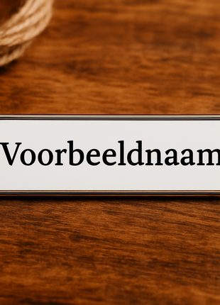 Rechthoekig metalen naamplaatje voor sublimatie