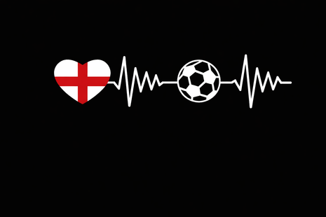 Dtf Print England heart Football