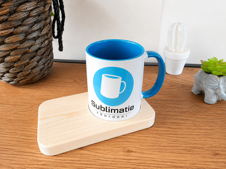 Houten Mokhouder 17 × 10 cm – Stijlvol Plateau voor 330 ML Mok en Onderzetter