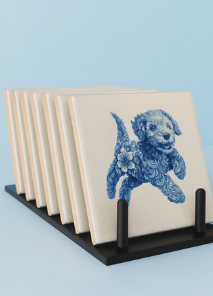 Tegelhouder voor 8 Tegels – Stevige Displaystandaard voor Sublimatietegels