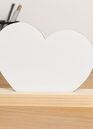 Populierenhouten Plankje met MDF Sublimatiehart – Blanco