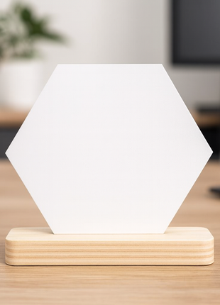 Plankje met MDF Sublimatie Hexagon