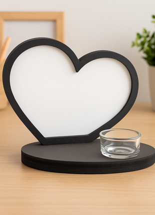 Theelichthouder met sublimatie MDF hart