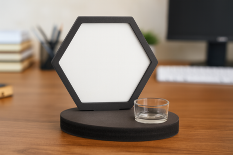 Theelichthouder met Sublimatie MDF hexagon