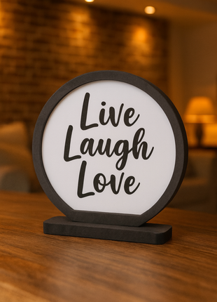 Houten fotolijst Rond met MDF inleg voor sublimatie