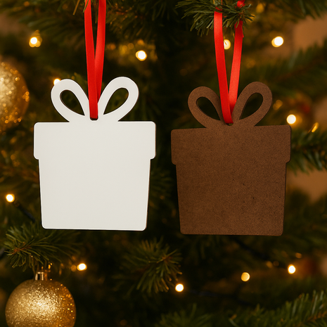 MDF Boomhanger Cadeau voor sublimatie