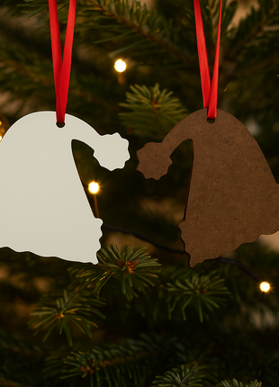 MDF Boomhanger Kerstmuts voor sublimatie