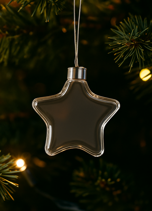Transparant Foto Ornament Ster voor sublimatie