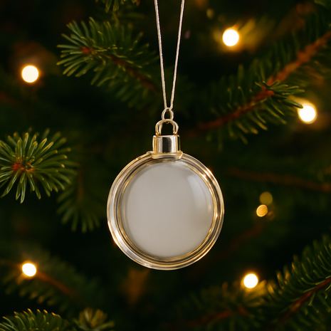 Transparant Foto Ornament Bol voor sublimatie