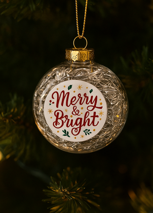 Christmas ball Angel hair silver for sublimation 