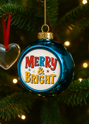 Christmas ball Blue Ø8cm for sublimation 