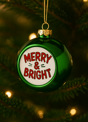 Christmas ball Green Ø8cm for sublimation 