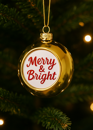 Christmas ball Gold Ø8cm for sublimation 