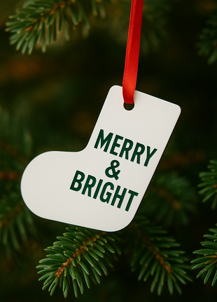 MDF Boomhanger Kerst sok voor sublimatie