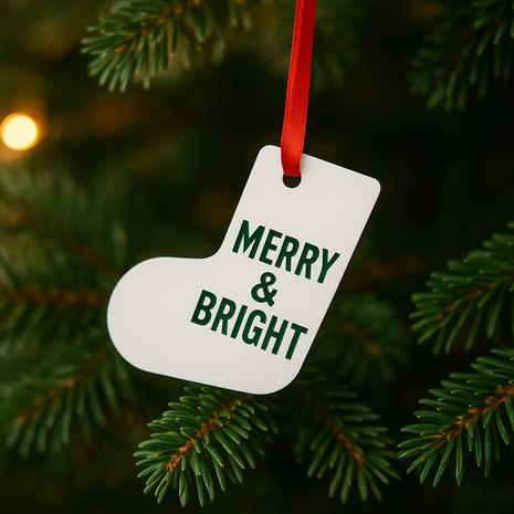 MDF Boomhanger Kerst sok voor sublimatie