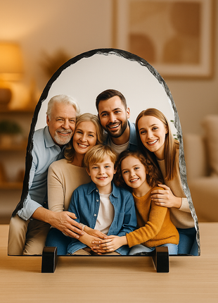 Slate Wave Round 15x15cm for sublimation 