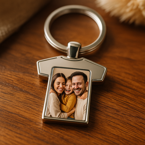 Metalen Sleutelhanger Shirt voor Sublimatie – Inclusief Plaatje & Luxe Doosje