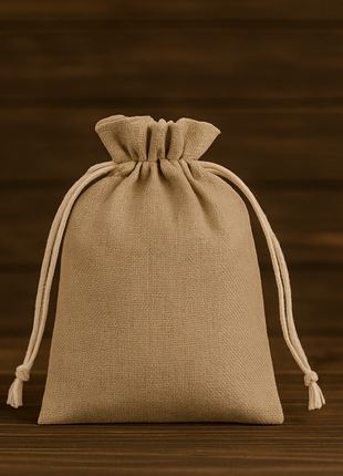 Jute Zak 35 x 38 cm voor Sublimatie – Beige Cadeauzak van Natuurlijke Jute