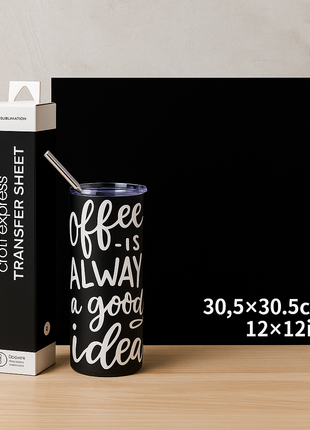 Craft Express Transferfolie Zwart – 30,5 x 30,5 cm – 8 Stuks