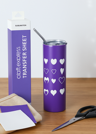 Craft Express Transferfolie Paars – 30,5 x 30,5 cm – 8 Stuks