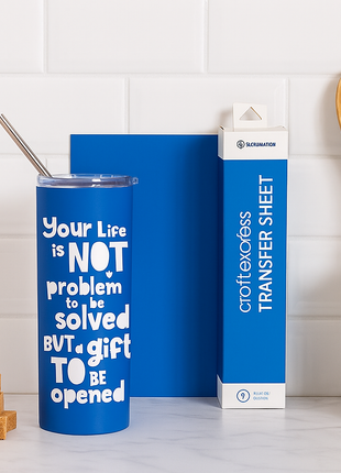 Craft Express Transferfolie Blauw – 30,5 x 30,5 cm – 8 Stuks