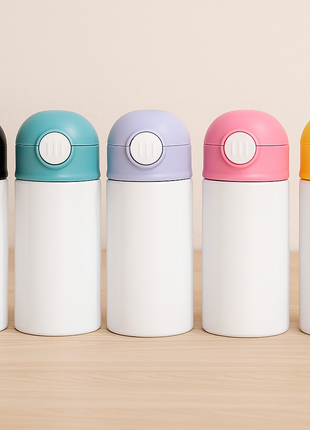 Bidon 360 ml voor Kinderen – meerdere kleuren – Voor Sublimatie