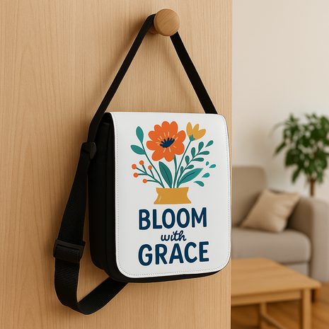 Lose Klappe für Umhängetasche – Geeignet für Sublimation, austauschbar mit Druckknöpfen 