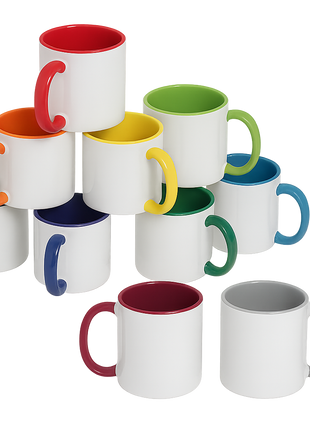 330ml (11oz) Duo Color Mok (kies uw kleur) voor sublimatie