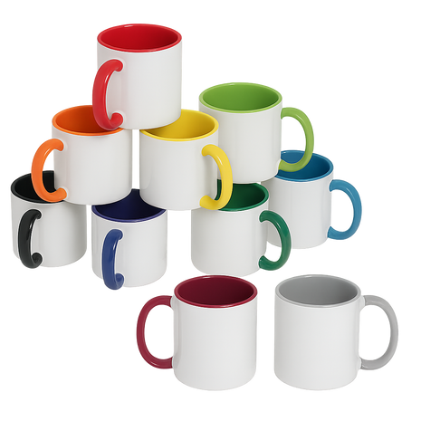 330ml (11oz) Duo Color Mok (kies uw kleur) voor sublimatie