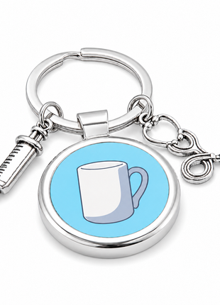 Metalen Sleutelhanger voor Sublimatie – Zilver/Wit Glans (inclusief plakplaatje & tape)