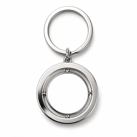 Metalen Sleutelhanger Roterend Dubbelzijdig voor Sublimatie