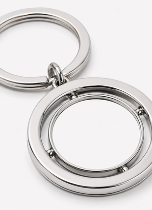 Metalen Sleutelhanger Roterend Dubbelzijdig voor Sublimatie