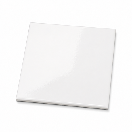 Sublimatie tegel 15x15 cm wit glans – keramiek A+ kwaliteit