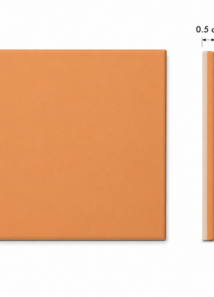 Spaanse tegel voor vinyl 15x15 oranje