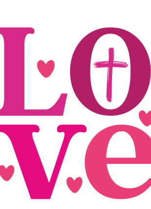 Dtf Print Christian Love