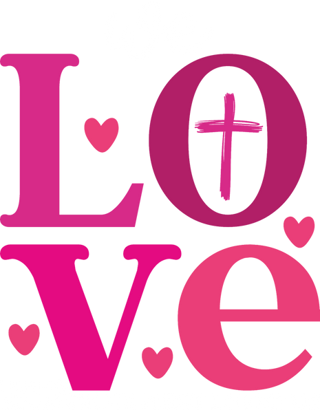 Dtf Print Christian Love