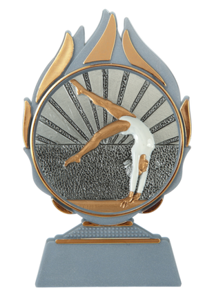Gymnastiek Trofee Dames – Turnen Sportprijs Zilver  (Geschikt voor sublimatie)
